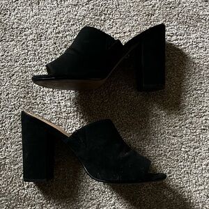 Express Faux Suede Heeled Sandal - 9